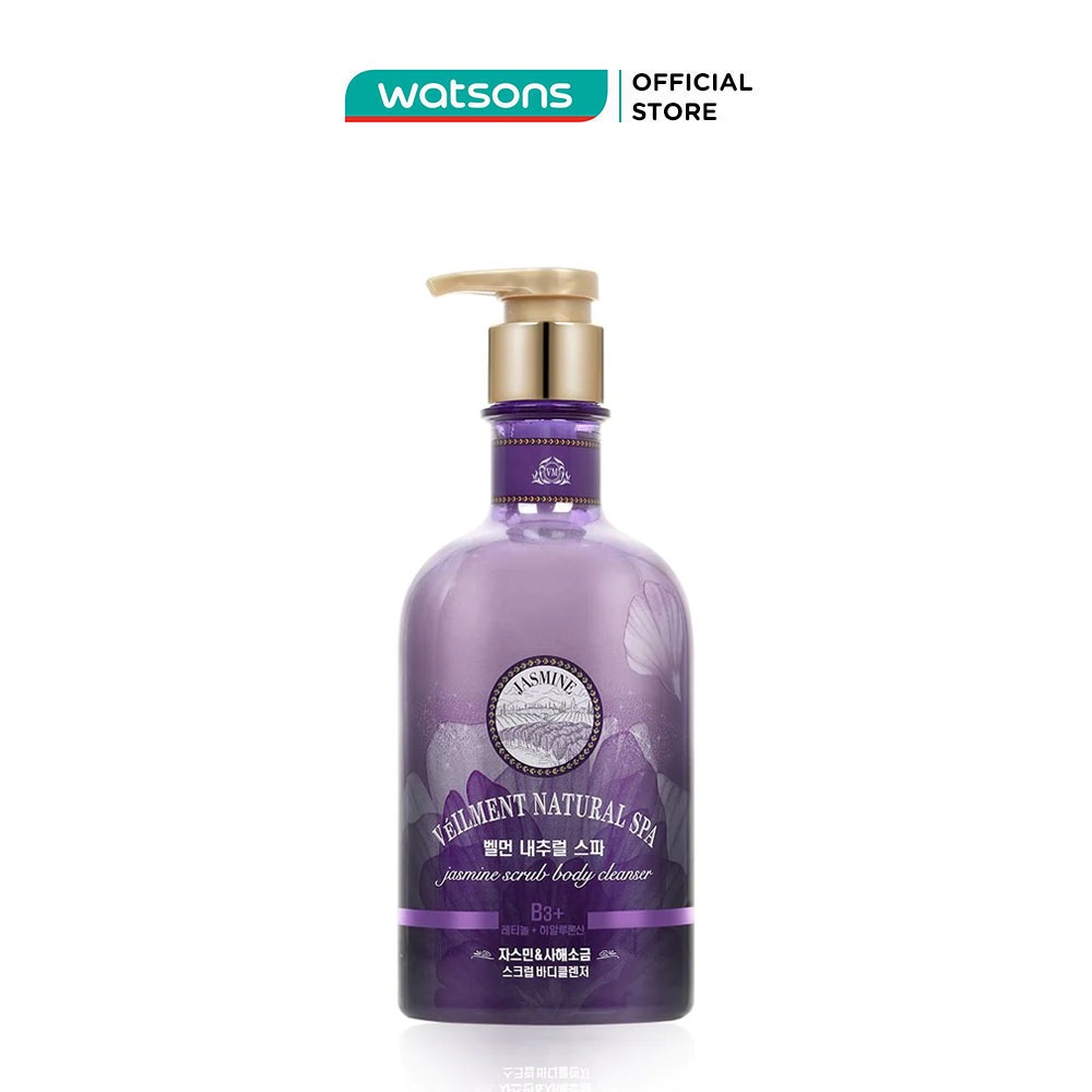 Sữa Tắm Hạt Veilment On The Body Dưỡng Ẩm Và Làm Sáng Da Hương Jasmine 600g