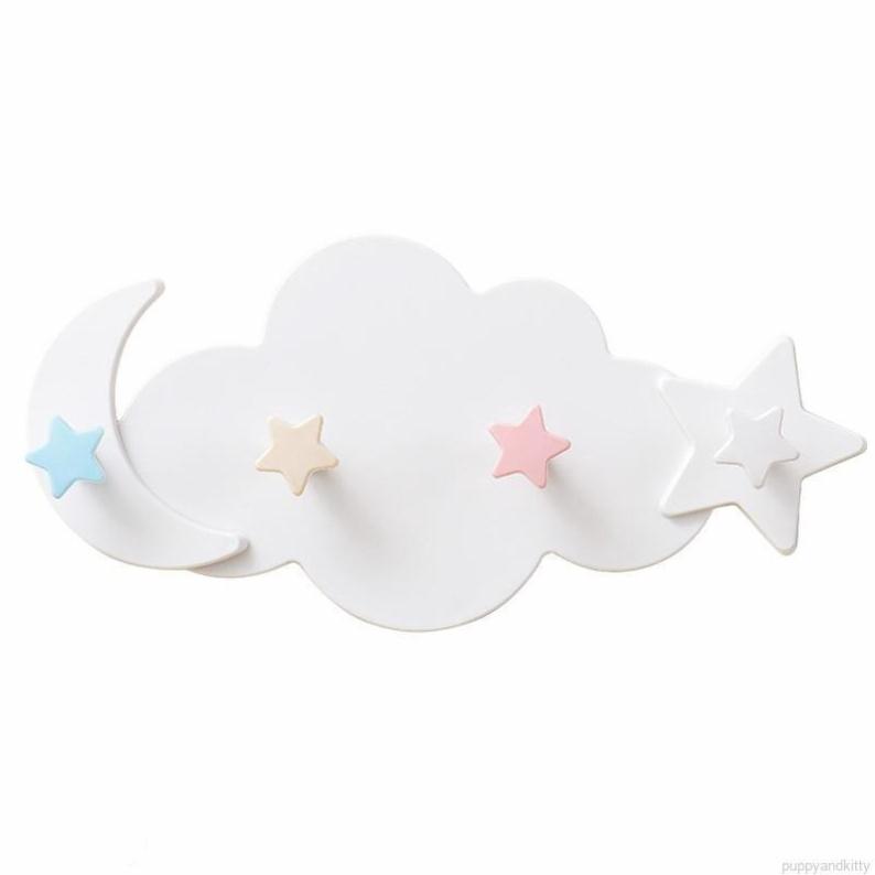 Móc treo đồ dán tường hình đám mây dễ thương