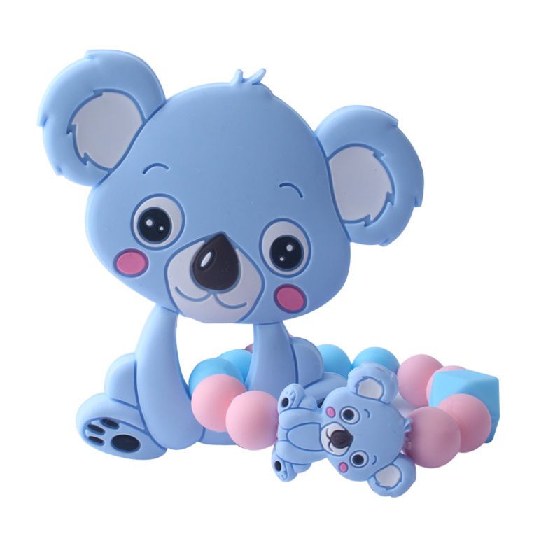 Đồ Chơi Ngậm Nướu Hình Gấu Koala Hoạt Hình Bằng Silicon Cấp Thực Phẩm Dành Cho Em Bé