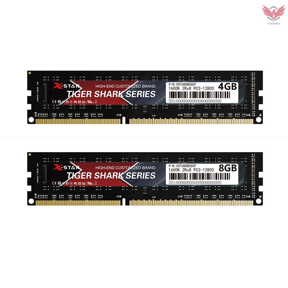 Thẻ Nhớ Fir X-Star Ddr3 Ram 1600mhz 240 Pin 1.5v / Great Responsiveness / Plug And Play / Amd Motherboards 4gb Cho Intel / Amd | BigBuy360 - bigbuy360.vn