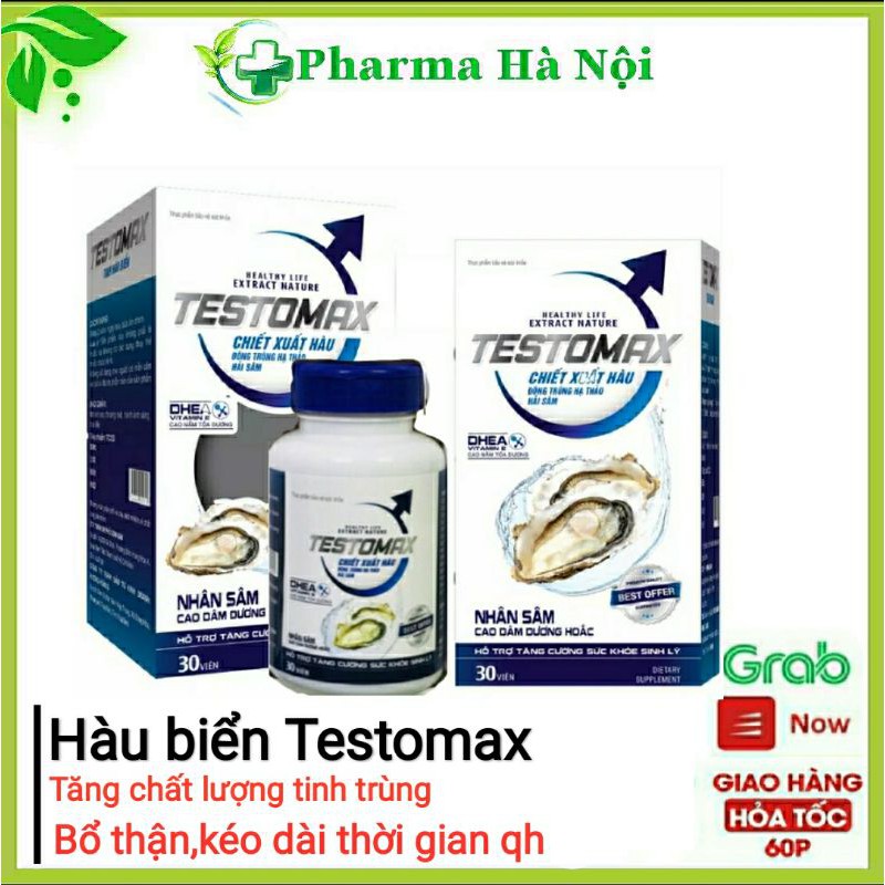 Hàu biển Testomax hộp 30 viên 🔥Cam kết chính hãng🔥 Tăng số lượng chất lượng tinh binh