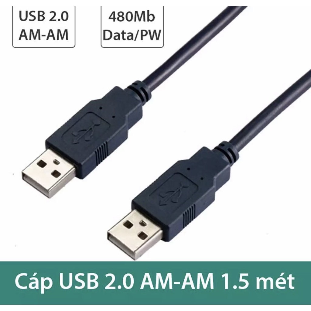 Cáp 2 đầu USB. Vi Tính Quốc Duy