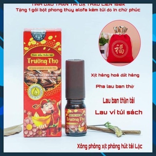 Lọ 5ml - Tinh dầu thần tài trường thọ lau ban thờ hút tài Lộc may mắn