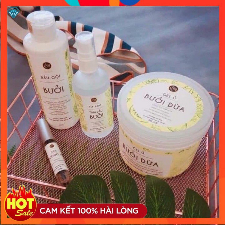 Gel ủ bưởi Nga Hoàng-Gel ủ bưởi dừa Nga Hoàng chính hãng giúp tóc mềm mượt, hết khô xơ, nhanh dài và giảm rụng rõ rệt