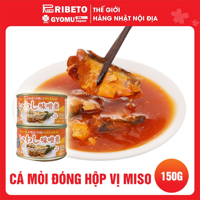 Cá mòi đóng hộp vị miso 150g - hàng nội địa Nhật Bản