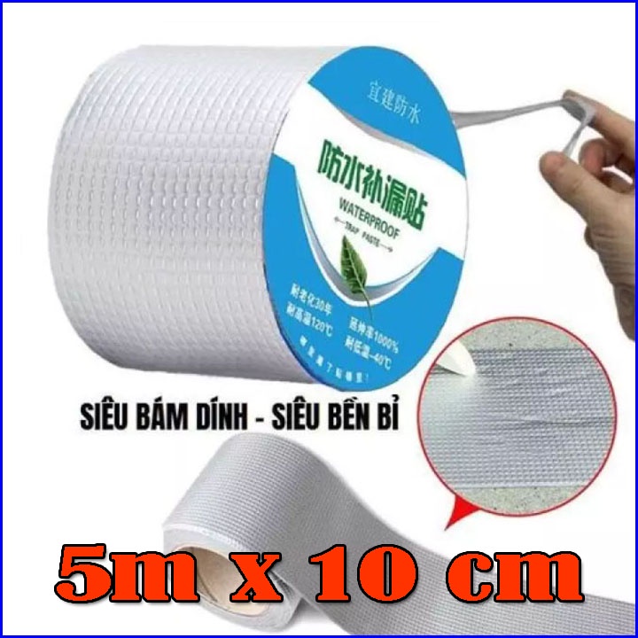 ( khổ rộng 5-10- 20 cm) băng keo siêu dính chống thấm Nhật Bản | Cuộn băng dán chống thấm nước