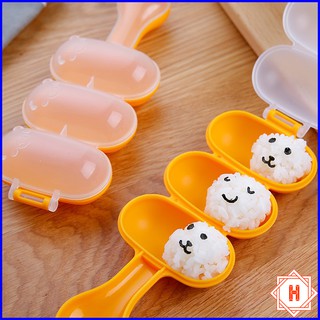  Khuôn lắc cơm bento tạo hình tròn kèm thìa Siêu_Rẻ { H }
