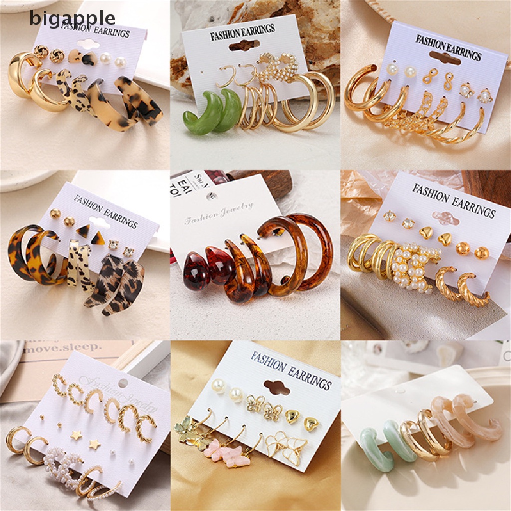 Bộ Khuyên Tai Đính Ngọc Trai Nhân Tạo Phong Cách Cổ Điển Sang Trọng Dành Cho Nữ