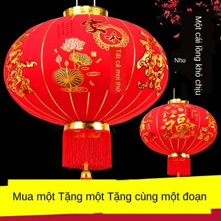 ♝☃❁Năm mới Tết Nguyên đán Đèn lồng đỏ Cổng chào với cột tròn ban công thả đám cưới nhân vật chúc phúc trang tr