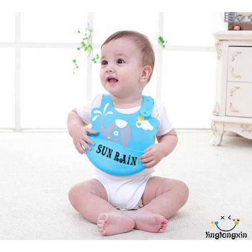 Yếm Ăn Bằng Silicon Chống Thấm Nước Cho Bé