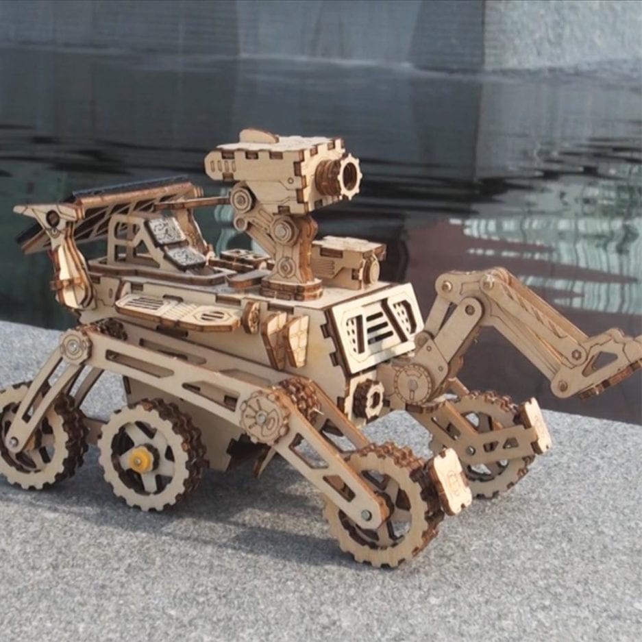 Mô Hình Gỗ 3D Lắp Ráp ROBOTIME Xe Năng Lượng Mặt Trời Harbinger Rover Solar Energy Car LS402