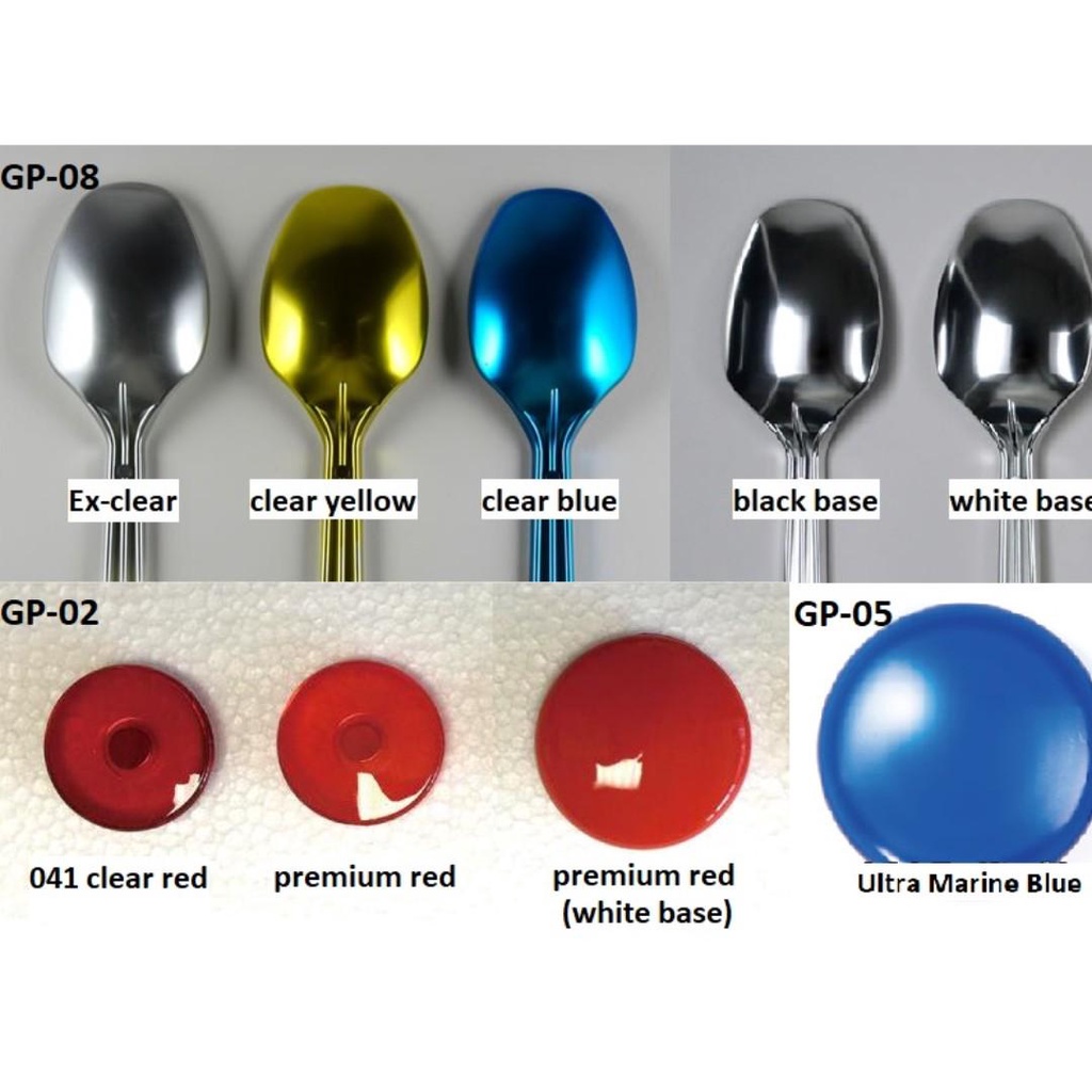 Sơn mô hình Gaia Sunin màu clear color gloss G041-G050 red orange blue yellow Purple green paint lacquer