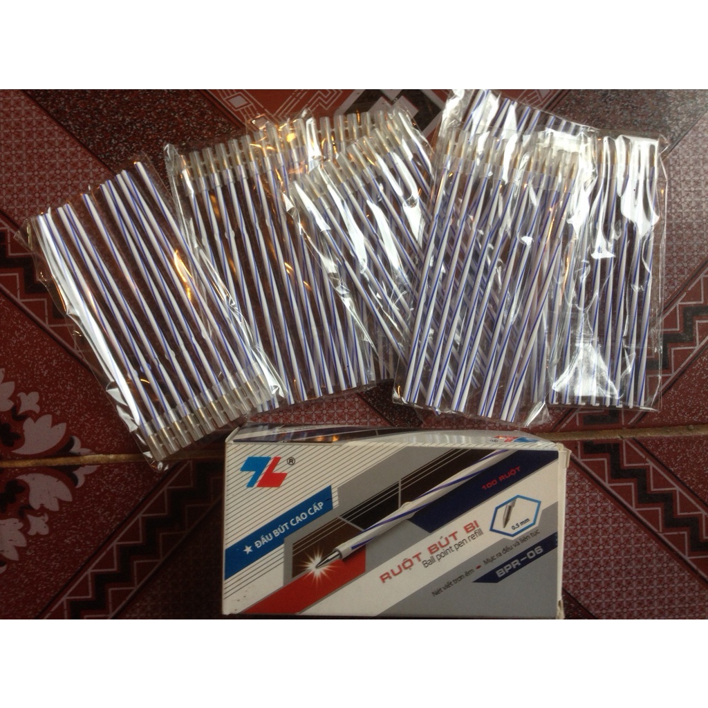 Combo 10 Ruột Bút Bi Thiên Long Xanh/Đen/Đỏ