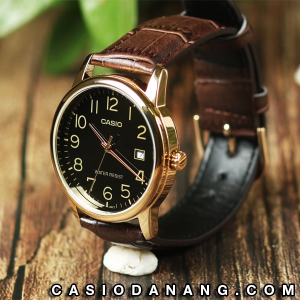 Đồng hồ nam dây da Casio Standard chính hãng Anh Khuê MTP-V002GL-1BUDF (37mm)