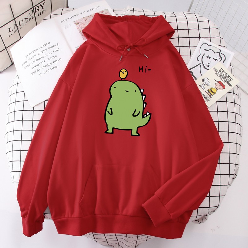 Áo hoodie khủng long Hi in ngực HARI0320