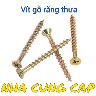 Vít gỗ vàng ren thưa 3cm túi 100 con Vít vàng  loại tốt , vít gỗ