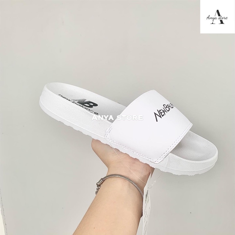 Dép New Balance Màu Xám Nữ Quai Ngang [ Fullbox + Check hàng ]