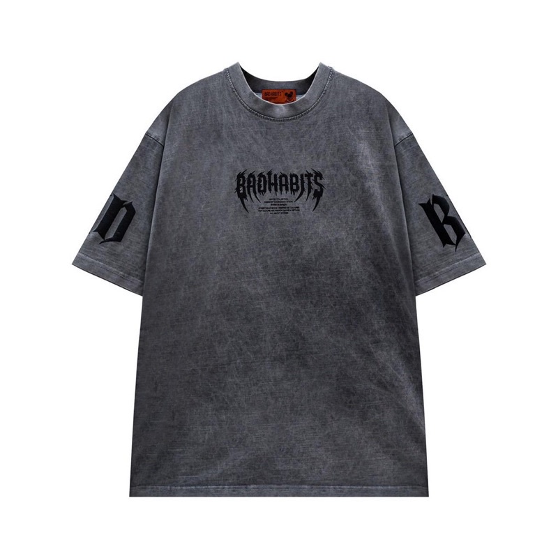 Áo thun Unisex Bad habits Label Weshed 100% Cotton- Local Brand