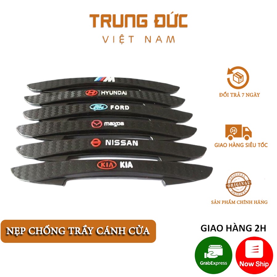 Bộ 4 Cánh Nẹp TRUNGDUCVN Chống Va Đập, Chống Xước Cửa Xe Ô Tô Các Hãng Xe.