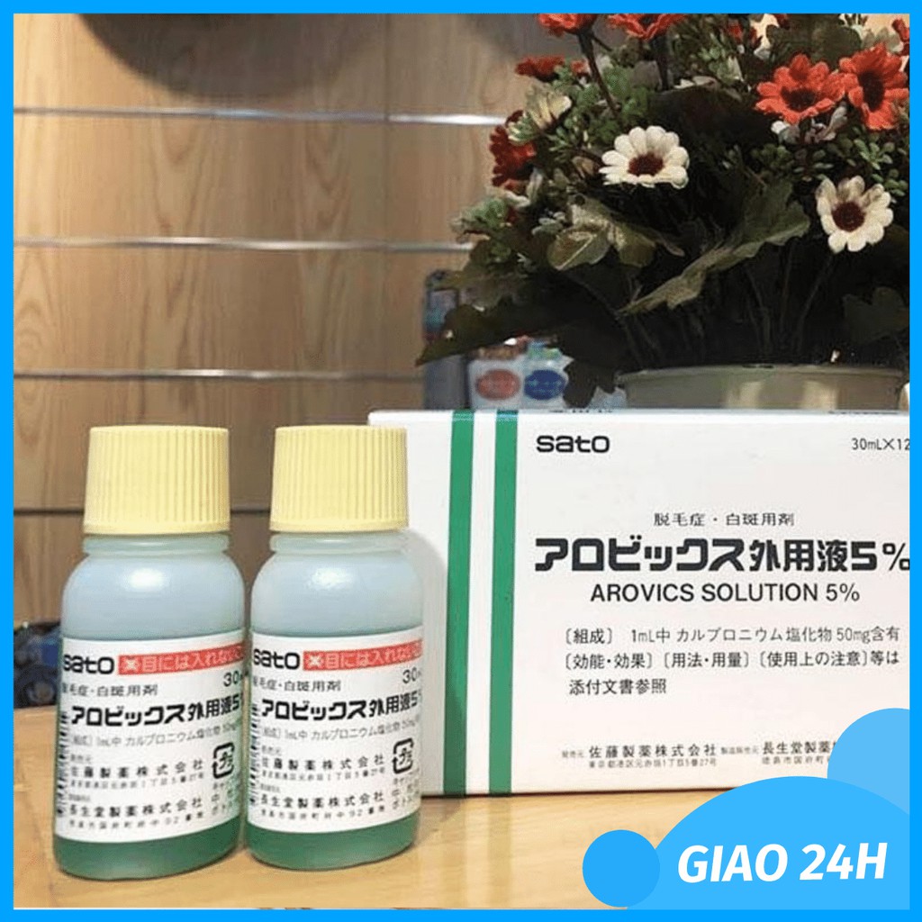 Tinh chất thảo dược kích thích mọc tóc Sato Arovics Nhật Bản 30ml