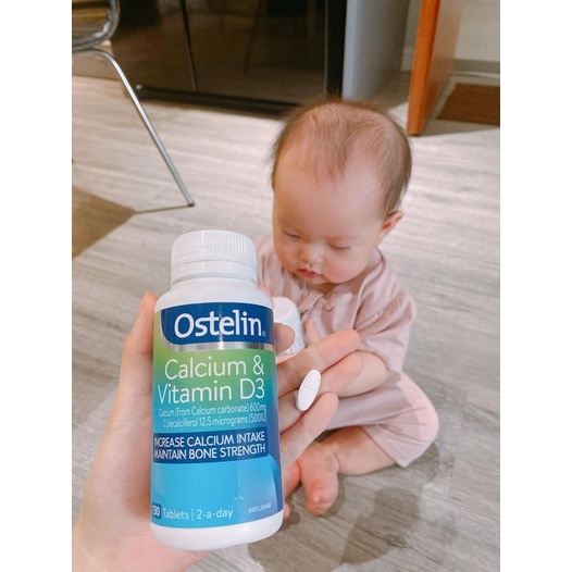 Calcium &amp; vitamin D3 Ostelin cho bà bầu 130 viê