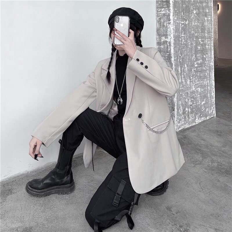 (VIDEO + ẢNH THẬT) Áo khoác blazer áo khoác vest ulzzang UNISEX HOT TIKTOK 2021 KÈM 2 ẢNH THẬT CUỐI