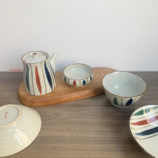 Bình, chén ăn cơm, đựng gia vị gốm Nhật siêu xinh