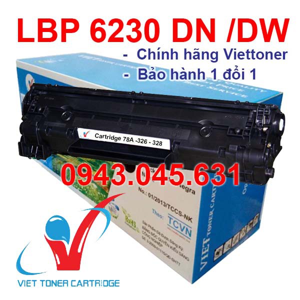 Hộp mực dùng cho máy in Canon LBP 6230dn / 6230dw / 6200d - Cartridge 326 - Cartridge 328 - 78A MỚI 100% [Full Box]