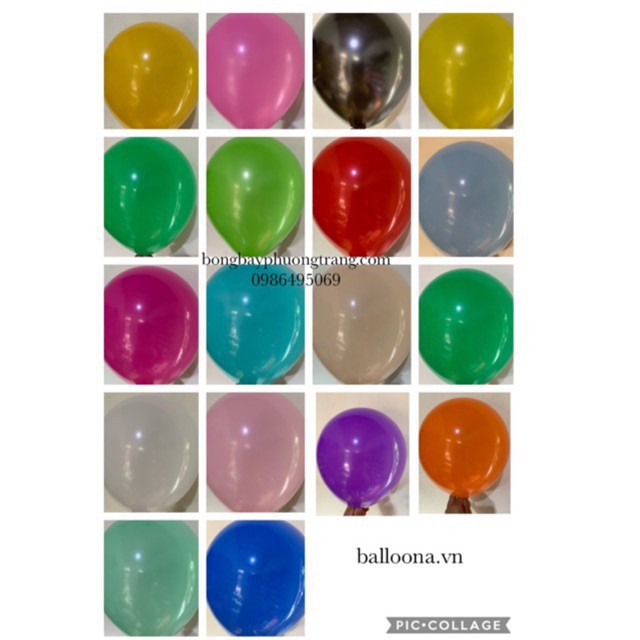 50 bóng bay trang trí sinh nhật (bong bóng cao su loại dày đẹp) #TrangTriSinhNhat