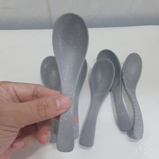 Muỗng Cơm cán Ngắn màu Nhám Xám NO25N Melamine Cao Cấp Fataco -Sang trọng