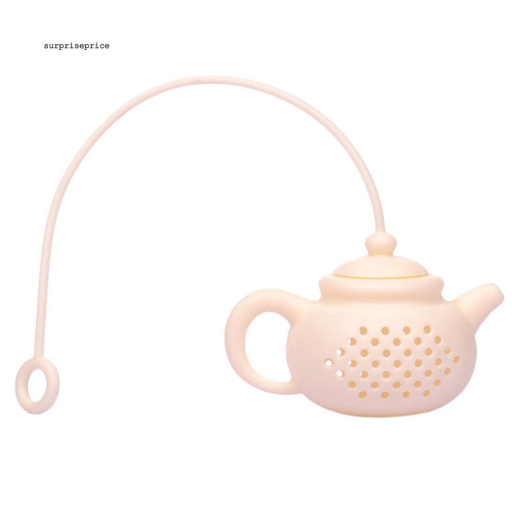 Dụng cụ lọc lá trà hình ấm trà bằng silicone