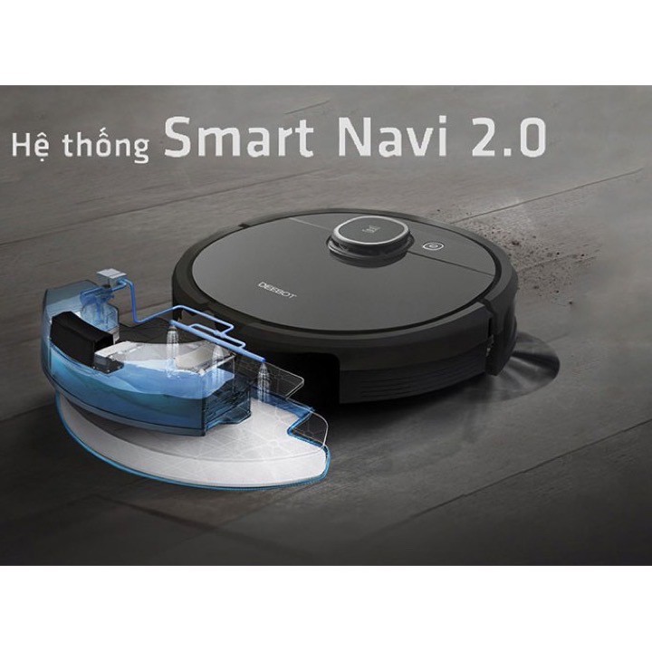 Robot hút bụi lau nhà Ecovacs Deebot T5 HERO- chống va chạm thông minh, bảo vệ nội thất Full Box