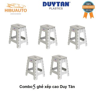Combo 5 Ghế Nhựa Xếp Cao Duy Tân - Giao màu ngẫu nhiên