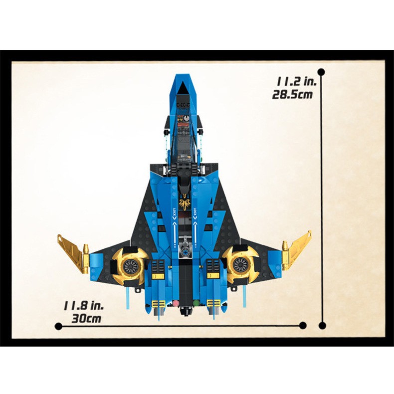 (HÀNG CÓ SẴN) Mẫu lắp ráp phi thuyền Xanh NinjaGo Zimo 44002