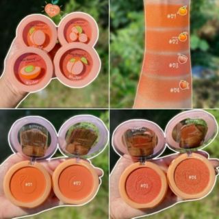 Phấn má hồng kiss beauty peach có cọ