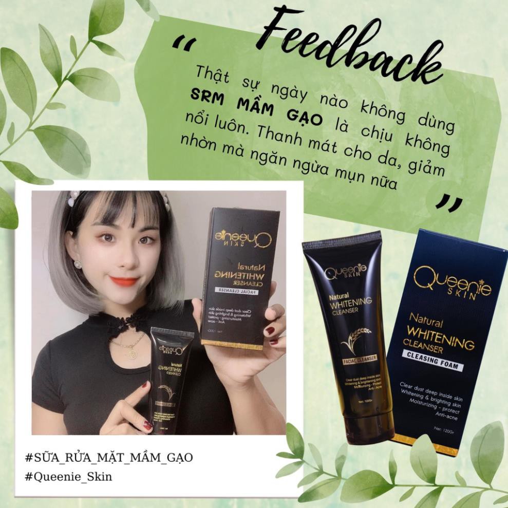 Sữa Rửa Mặt Mầm Gạo Queenie Skin - Sữa Rửa Mặt Queenie Skin Date Mới Nhất