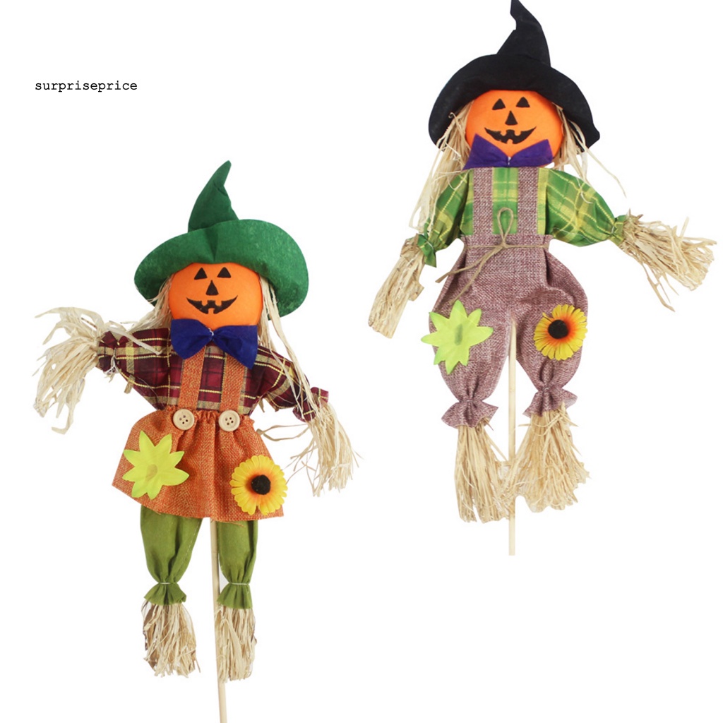 Bù Nhìn Rơm Nhiều Màu Sắc Dùng Để Trang Trí Vườn Lễ Tạ Ơn