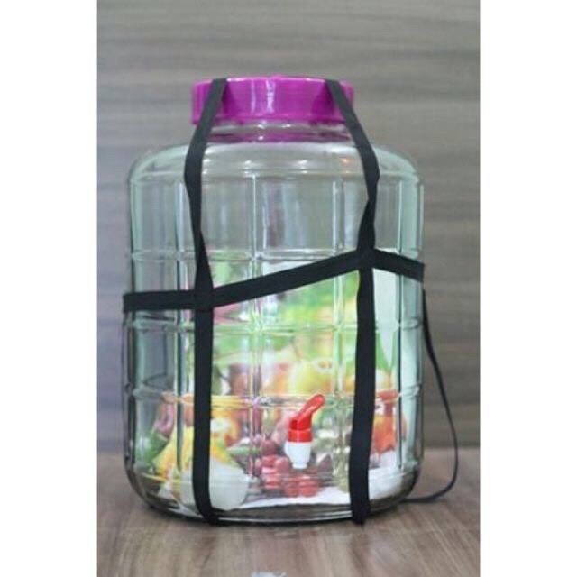 Bình thuỷ tinh ngâm rượu nhiều cỡ có quai xách