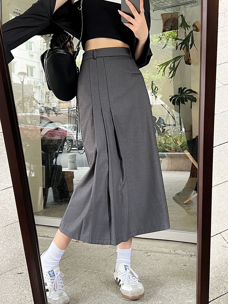 Chân Váy Chữ A Lưng Cao Thời Trang Mùa Thu Hàng Mới 54920 Dành Cho Bạn Nữ
