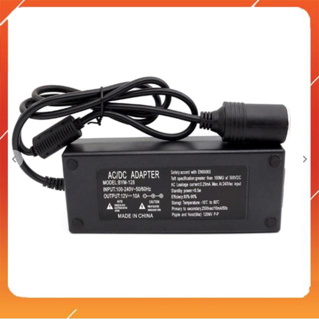 Bộ chuyển đổi nguồn từ 220V sang 12V-10A công suất 120W Cho Các Thiết Bị Dùng Chân Tẩu/ Bơm Sup/ Thuyền Phao