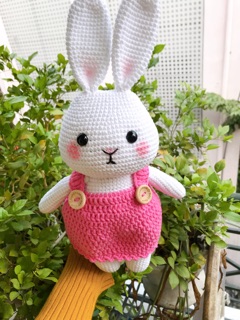 Thỏ len Handmade - màu váy tự chọn