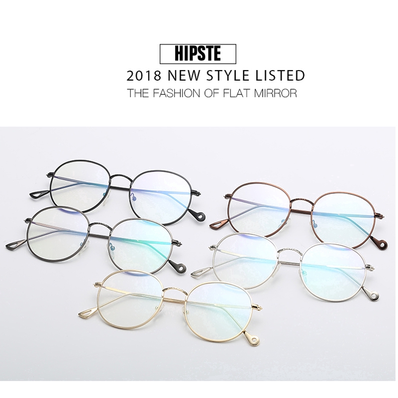 Kính mắt gọng kim loại tròn thời trang cho nam nữ | BigBuy360 - bigbuy360.vn