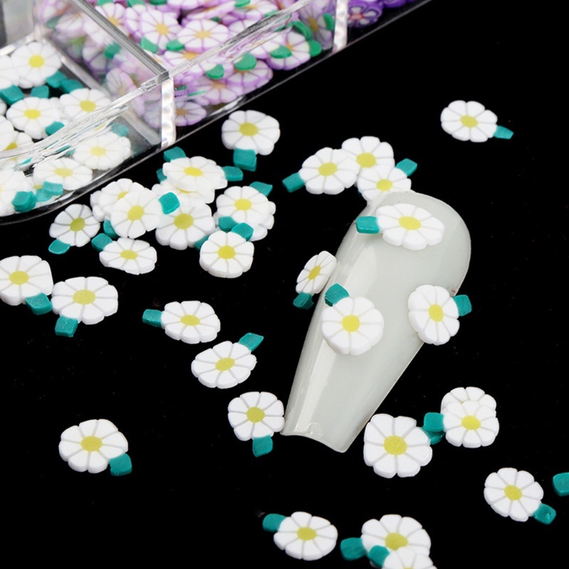Phụ Kiện Trang Trí Móng Nghệ Thuật 3D Hình Hoa Bằng Acrylic Nhiều Màu Sắc