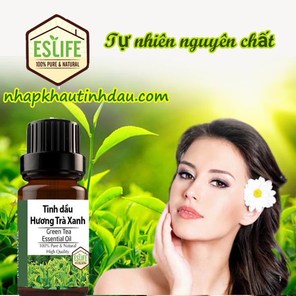 Tinh Dầu Trà Xanh tự nhiên nguyên chất 100% Green Tea Essential Oil | Chống lão hóa da, đẹp da tóc xông đốt 10ml 30ml 50 | BigBuy360 - bigbuy360.vn