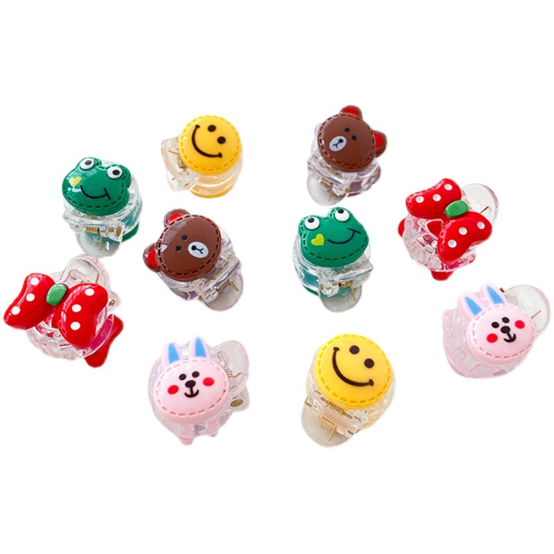 Set 6 Kẹp Tóc Hình Hoạt Hình Xinh Xắn Cho Bé Gái