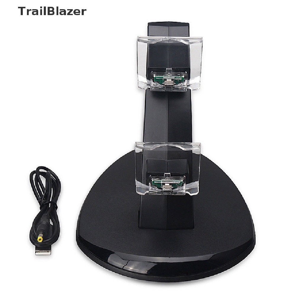 Tbvn Dual USB Controller Charger Charging Stand Station Dock for PS4 Dualshock LED
 Jelly