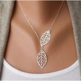 (Trang sức Giá Rẻ) Dây chuyền vòng cổ hình lá trang sức nữ Hàn Quốc
