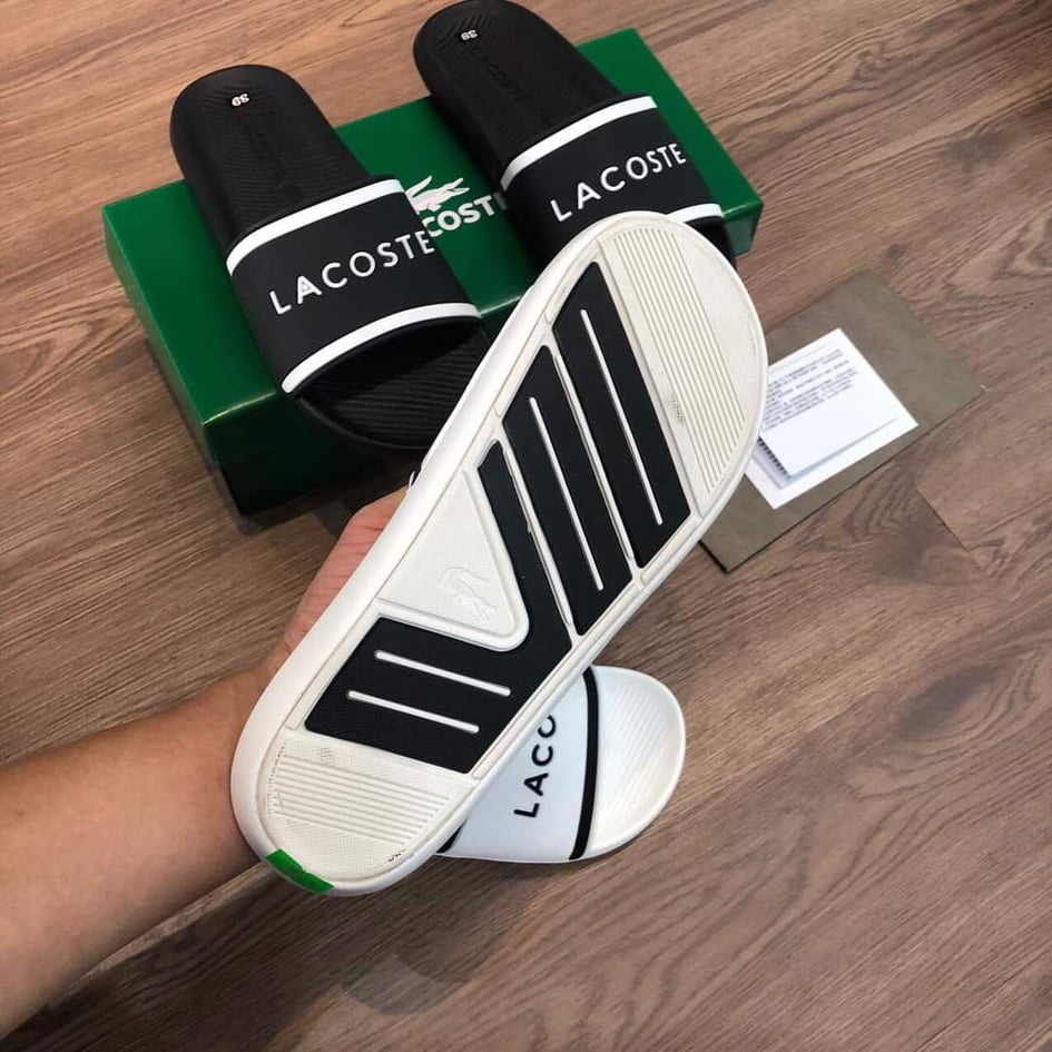 🔥HÀNG SIÊU CẤP🔥Dép lê nam quai ngang LACOSTE cá sấu siêu bền giá tốt