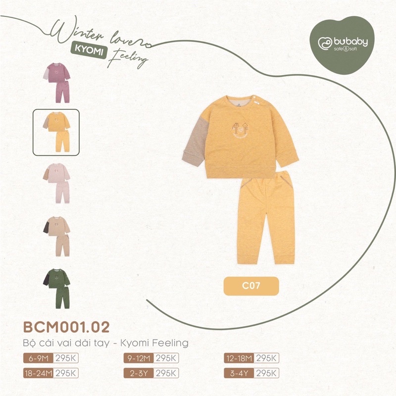 Bu Bộ cài vai dài tay KyomiFeeling BCM001.02