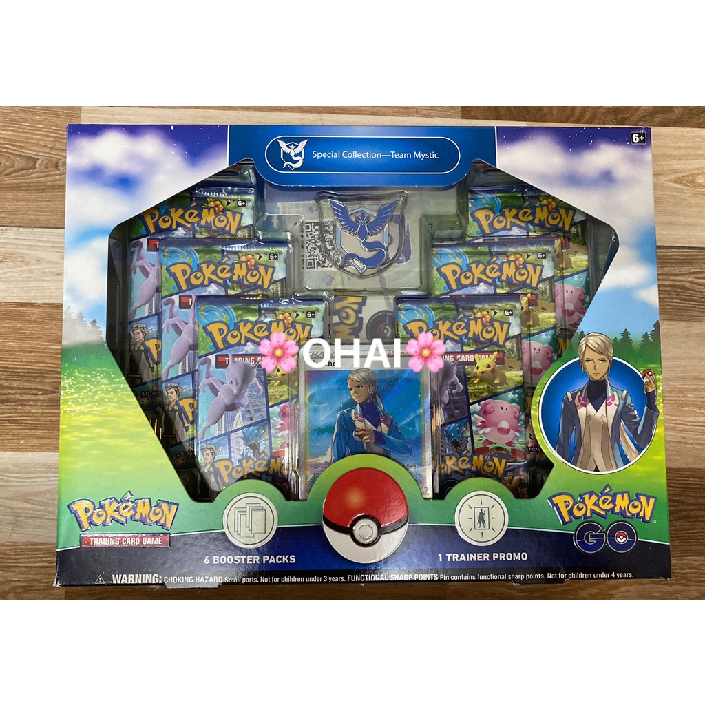 Hộp thẻ Pokemon Series Sword & Shield POKEMON GO - Trainer Blanchea Team Mystic Chính hãng Pokemon